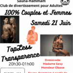 Topless et transparence Soirée Couples